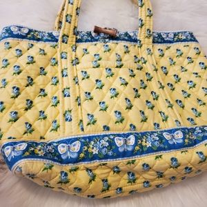 Vera Bradley Katherine yellow toggle tote retired.